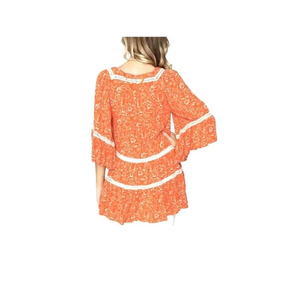 Sz S - Free People Talk About It Peasant Shirt - Picture 5 of 8